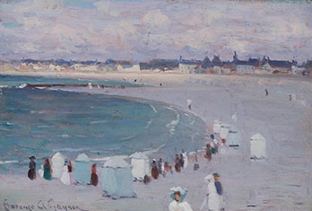 Clarence Alphonse Gagnon (1881-1942) - The Beach at Saint-Malo