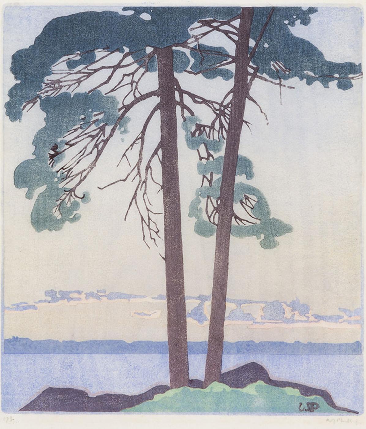 Walter Joseph (W.J.) Phillips (1884-1963) - A Muskoka Sunset