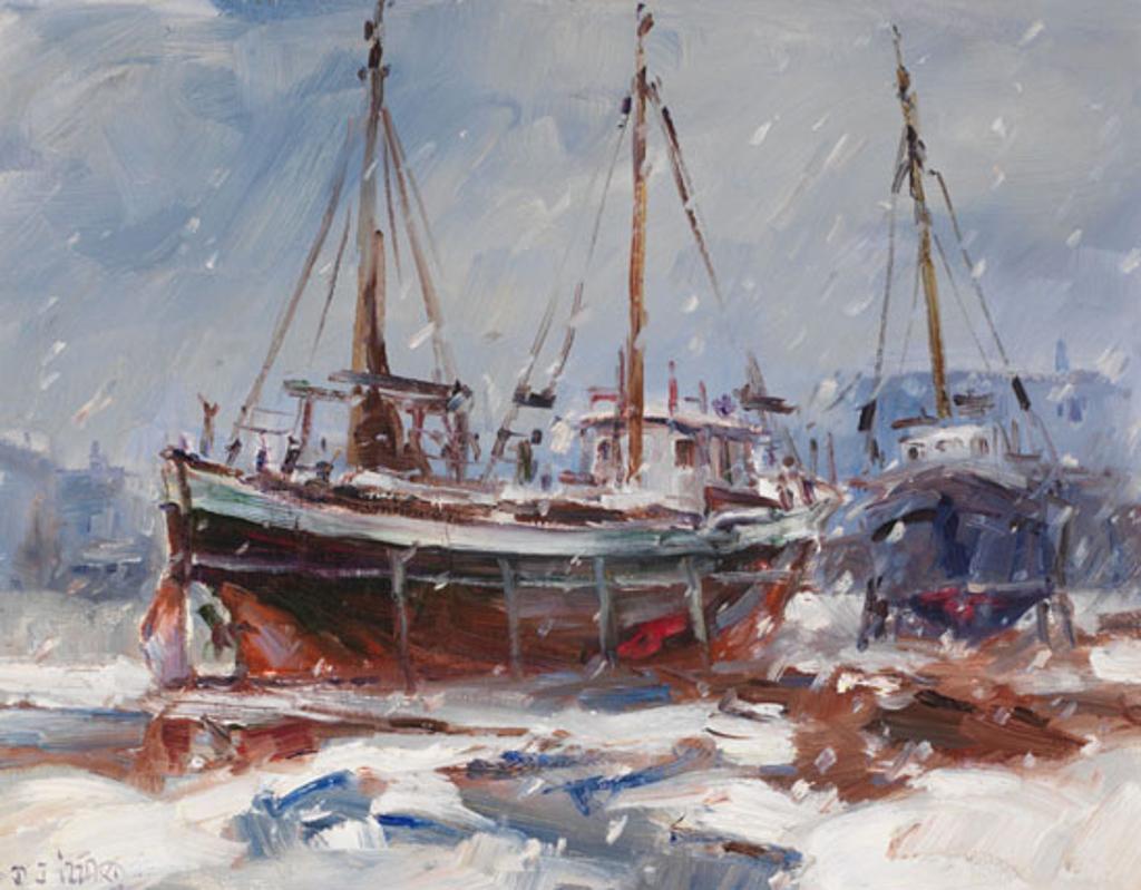 Daniel J. Izzard (1923-2007) - Snow & Low Tide