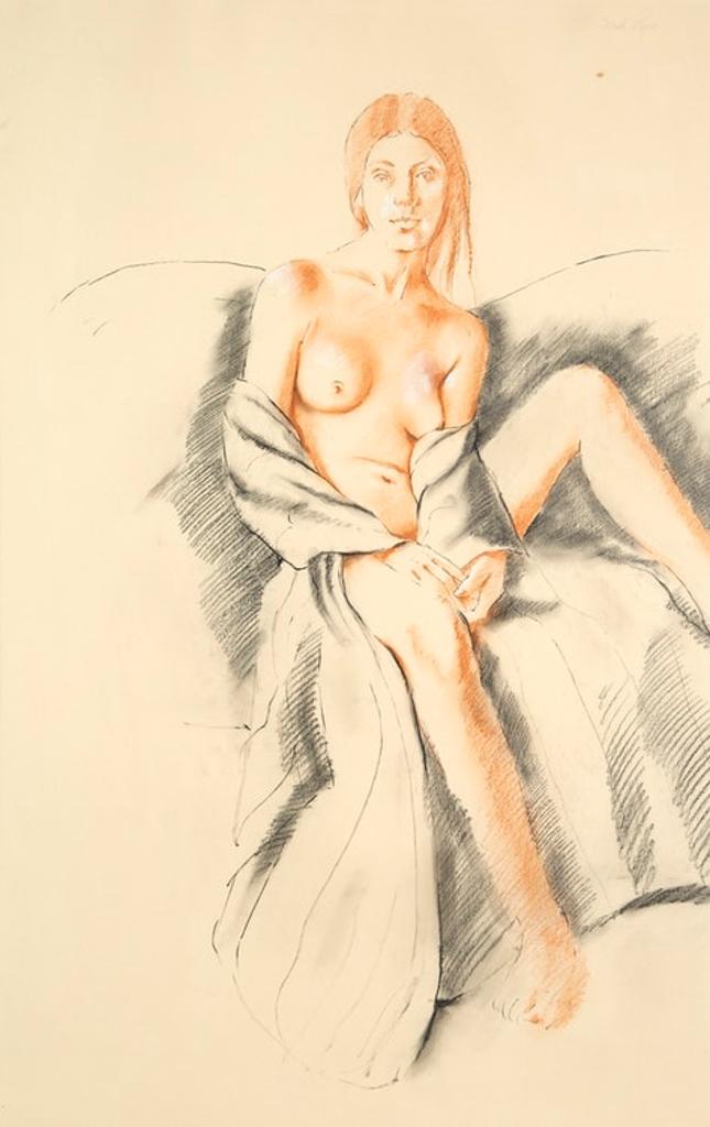 Fred Ross (1927-2014) - Study for Woman in Striped Gown II