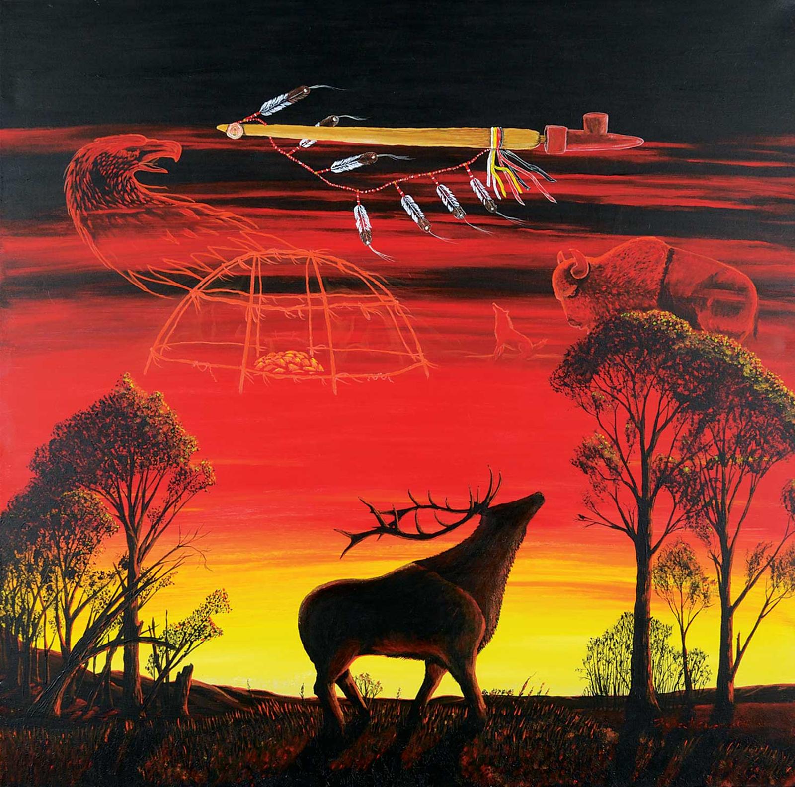 Robert Ewenin - Untitled - Dream of the Elk