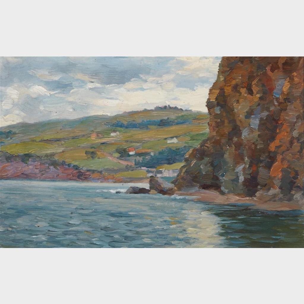 Charles MacDonald Manly (1855-1924) - Landscape With Rocky Outcrop