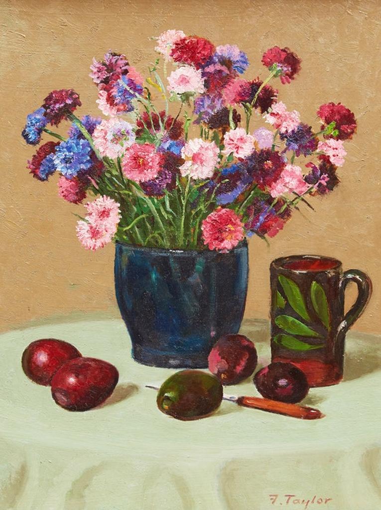 Frederick Bourchier Taylor (1906-1987) - Cornflowers, Avocados, etc.