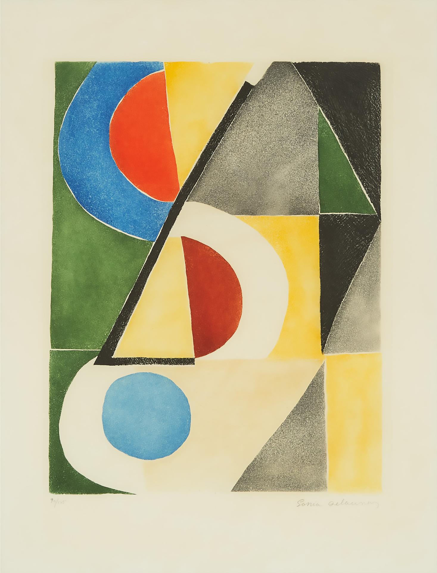 Sonia Delaunay-Terk (1885-1979) - Rhythmes Colorés, Ca. 1975