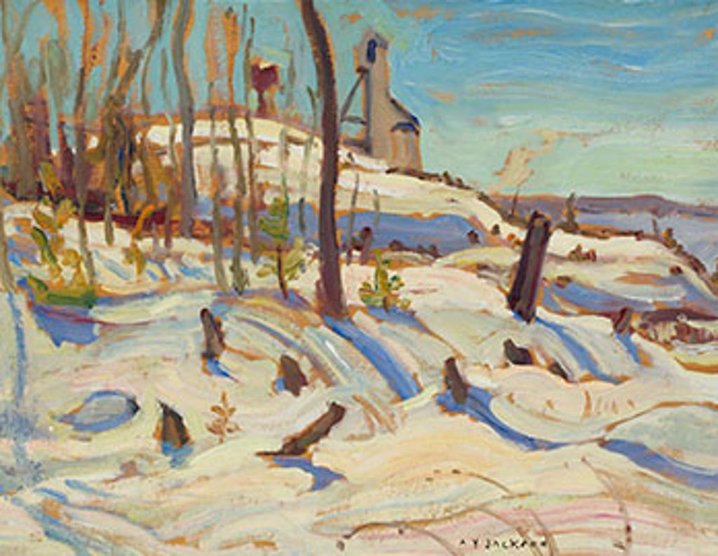 Alexander Young (A. Y.) Jackson (1882-1974) - Starret - Olsen Mine, Red Lake / Landscape (verso)