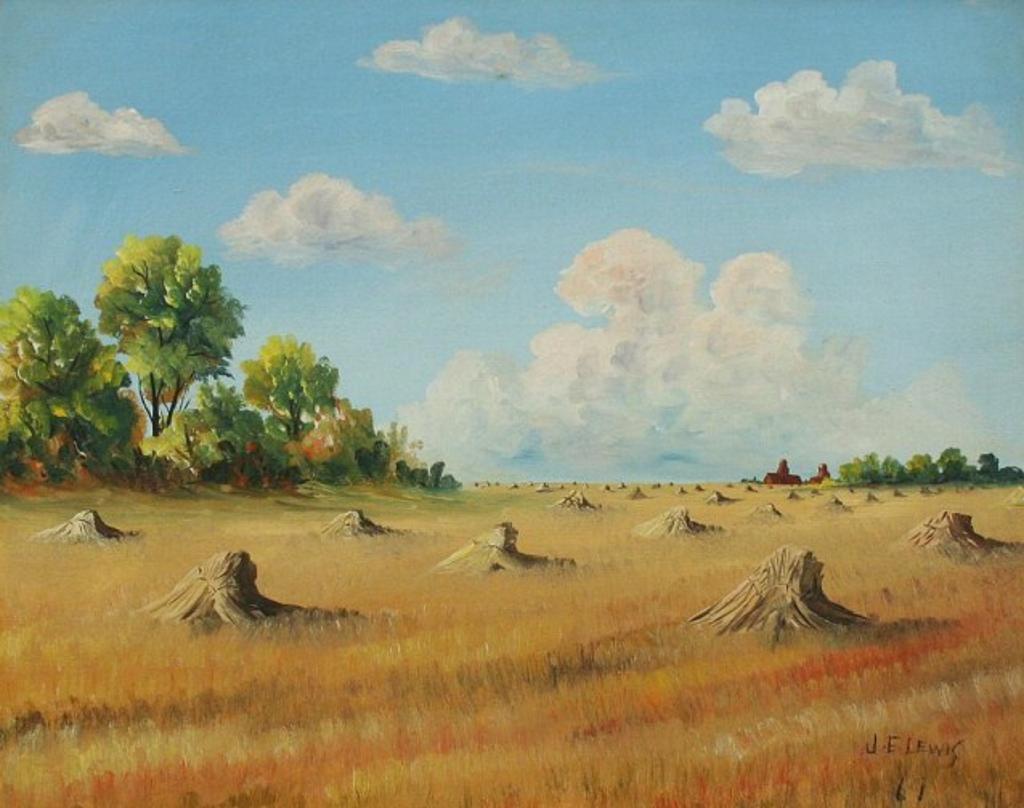J. F. Lewis - Prairie Grain Stooks