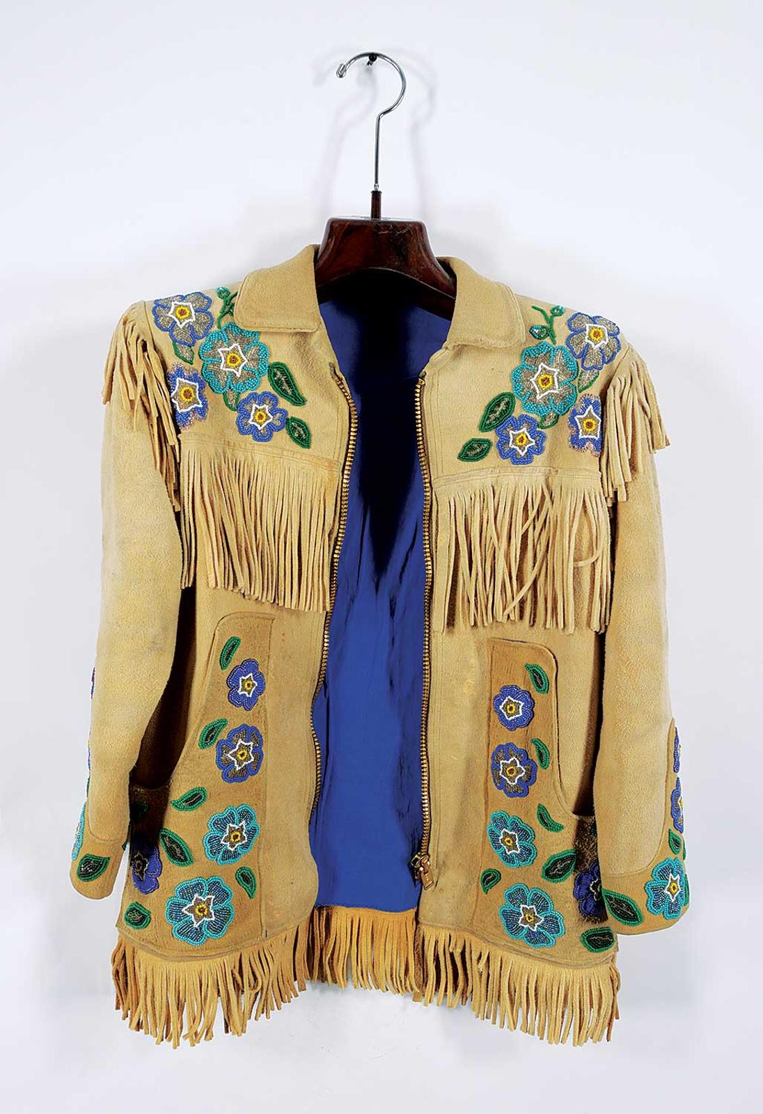 First Nations Basket School - Buckskin Jacket with Very Ornate Beads