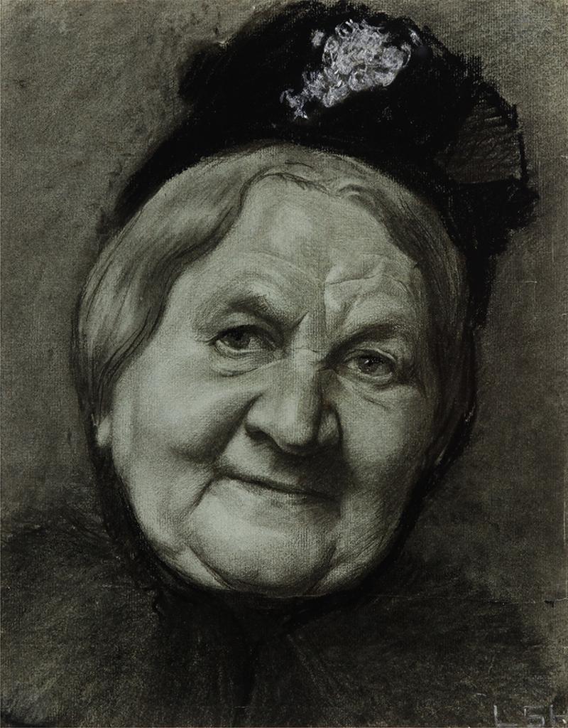 Lawren Stewart Harris (1885-1970) - Study of a Woman's Head