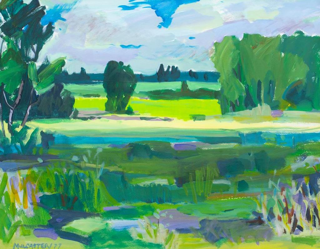 Wynona Croft Mulcaster (1915-1985) - Untitled - Lush Prairie Landscape