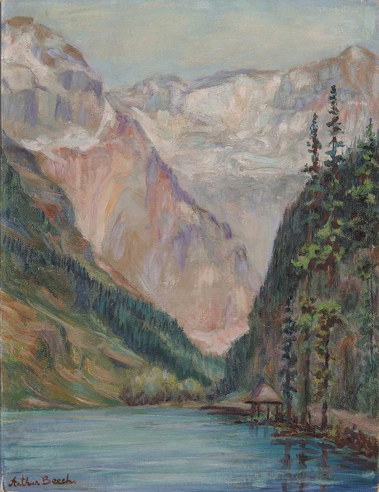 Arthur B. Beech - Unttiled - Mount Victoria from Lake Louise