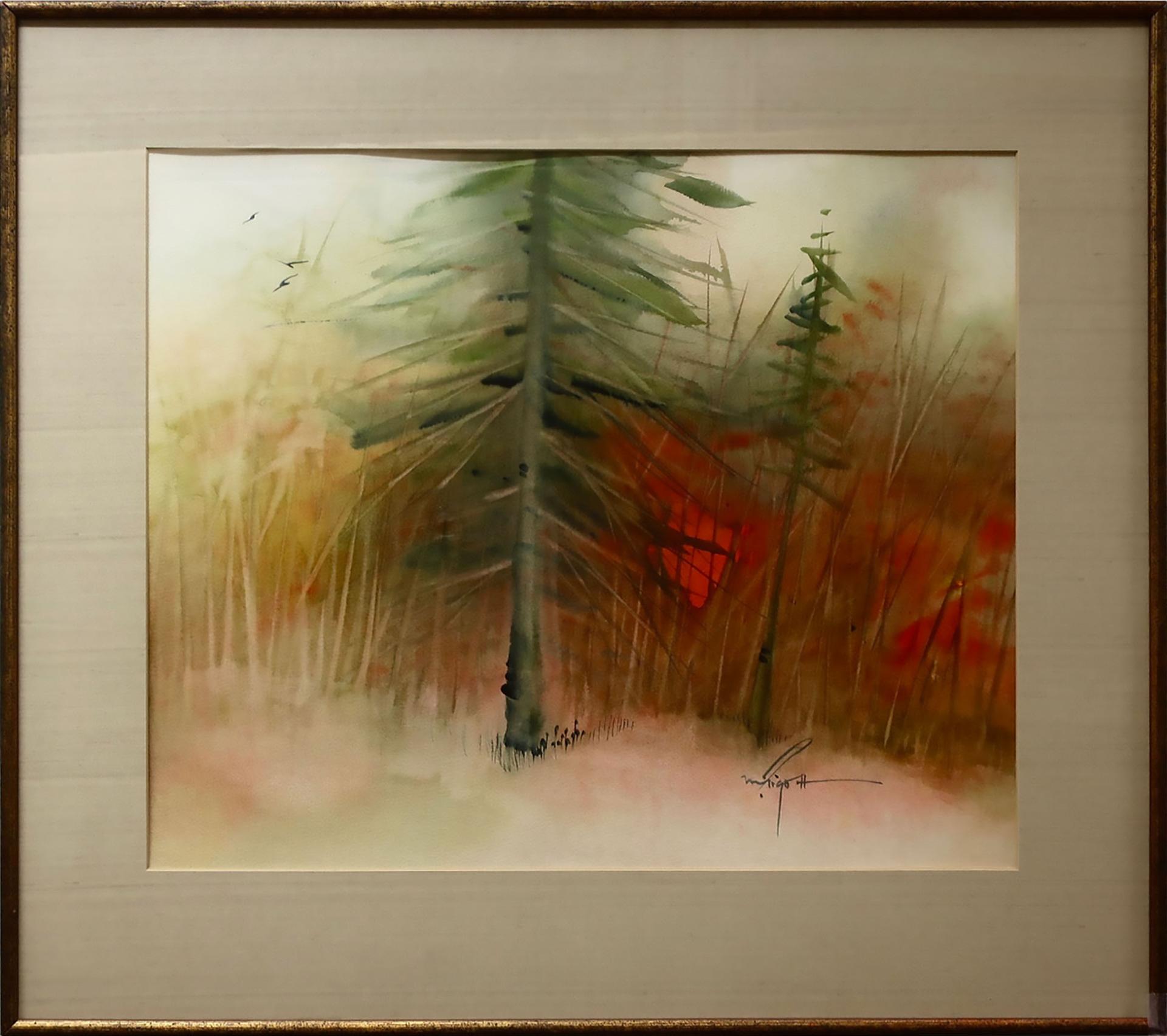 Marjorie Pigott (1904-1990) - Sunset Through The Trees