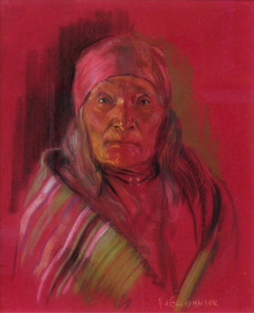 Nicholas (Nickola) de Grandmaison (1892-1978) - Mrs. Raw Eater, North Blackfoot