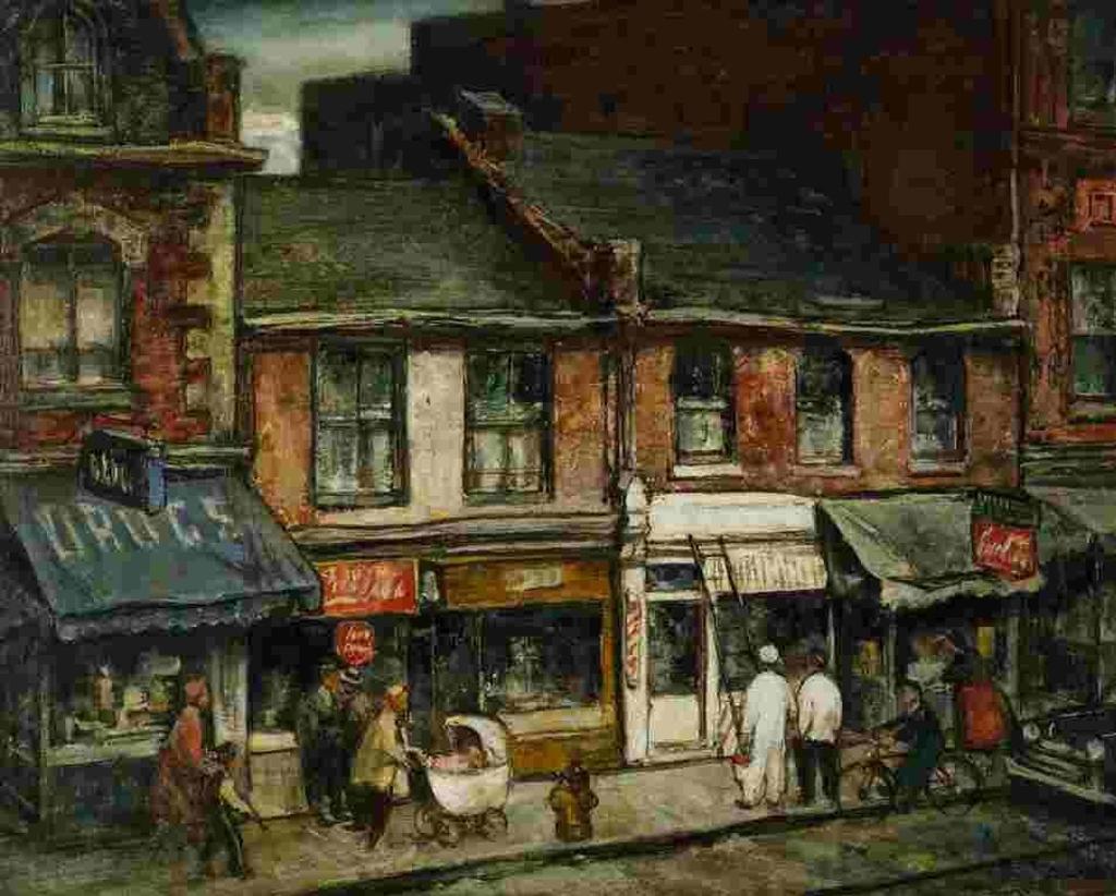Joseph Sydney Hallam (1899-1953) - Spring on Queen Street