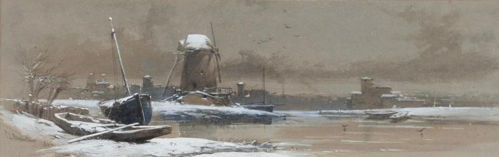 Thomas Charles Leeson Rowbotham (1823-1875) - Harbour Scene