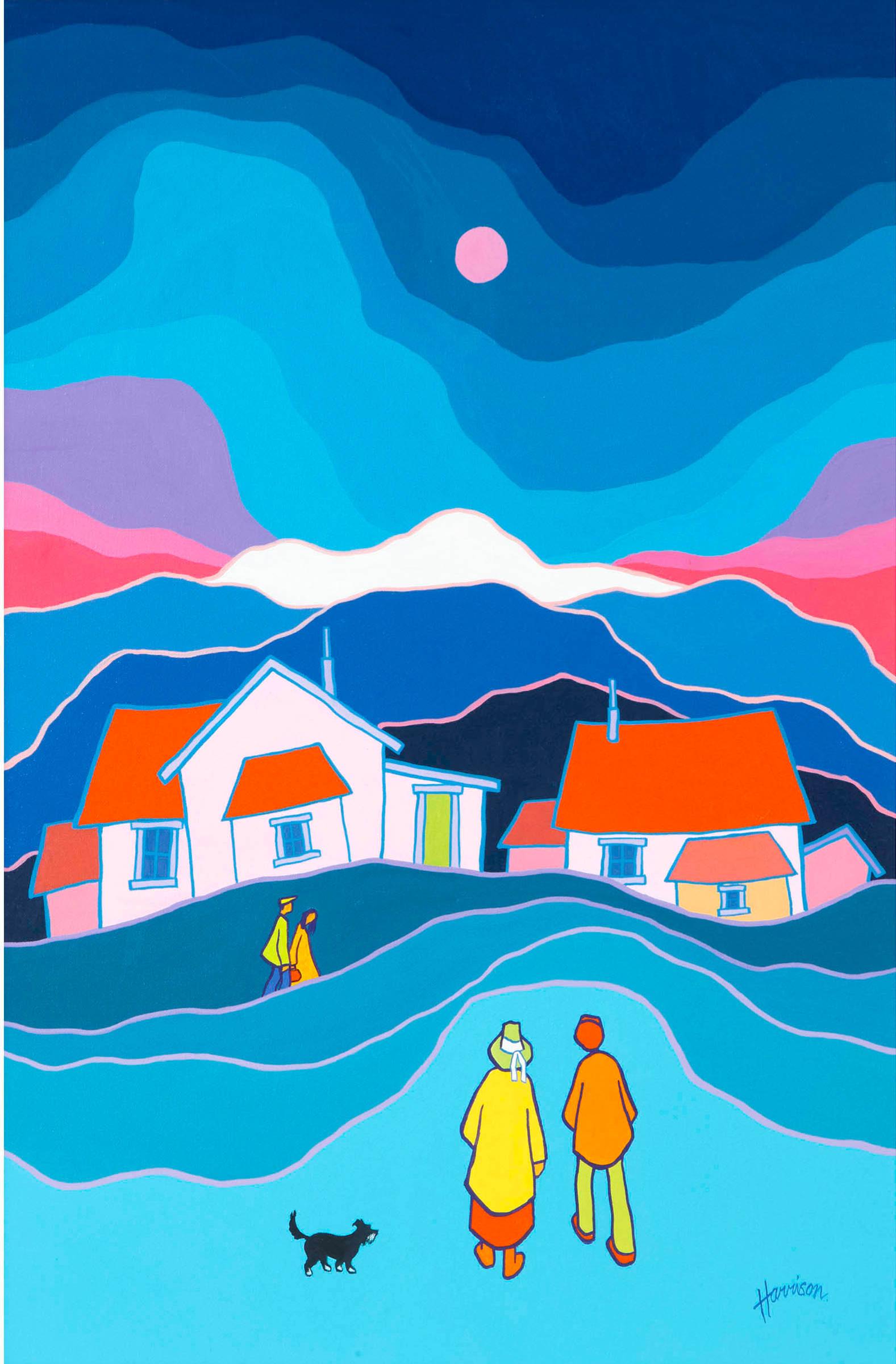 Ted Harrison (1926-2015) - Brooney’S Farewell, 1992