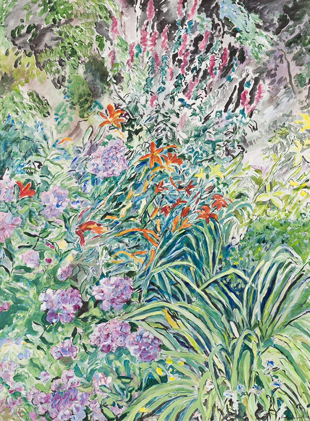 Rebecca Perehudoff (1953) - Lythrum and Lilies