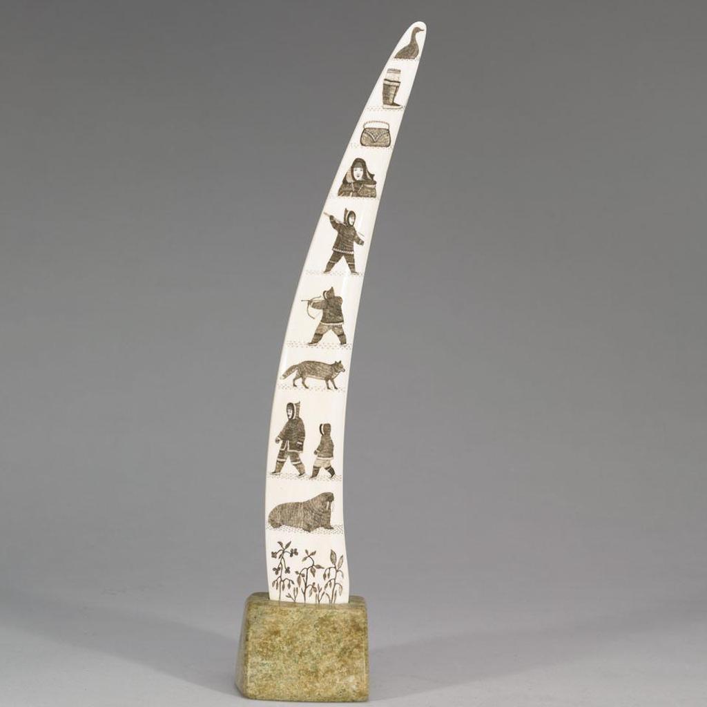 Davidee Itulu (1929-2006) - Etched Tusk