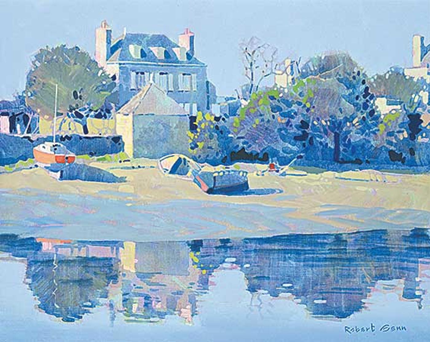 Robert Douglas Genn (1936-2014) - Along the River at Pont L'Abbe, Brittany