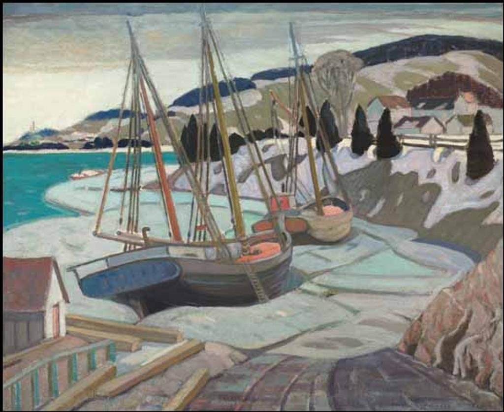 Albert Henry Robinson (1881-1956) - Goélettes in the Ice, Baie St. Paul