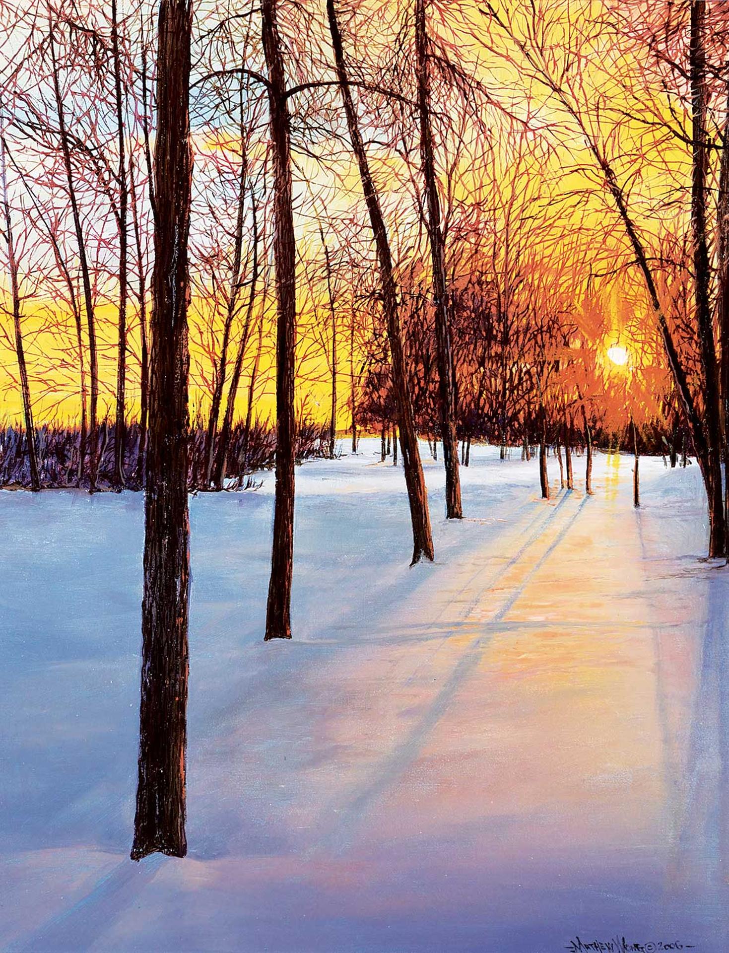 Matthew Wong (1948) - Winter Sun Setting