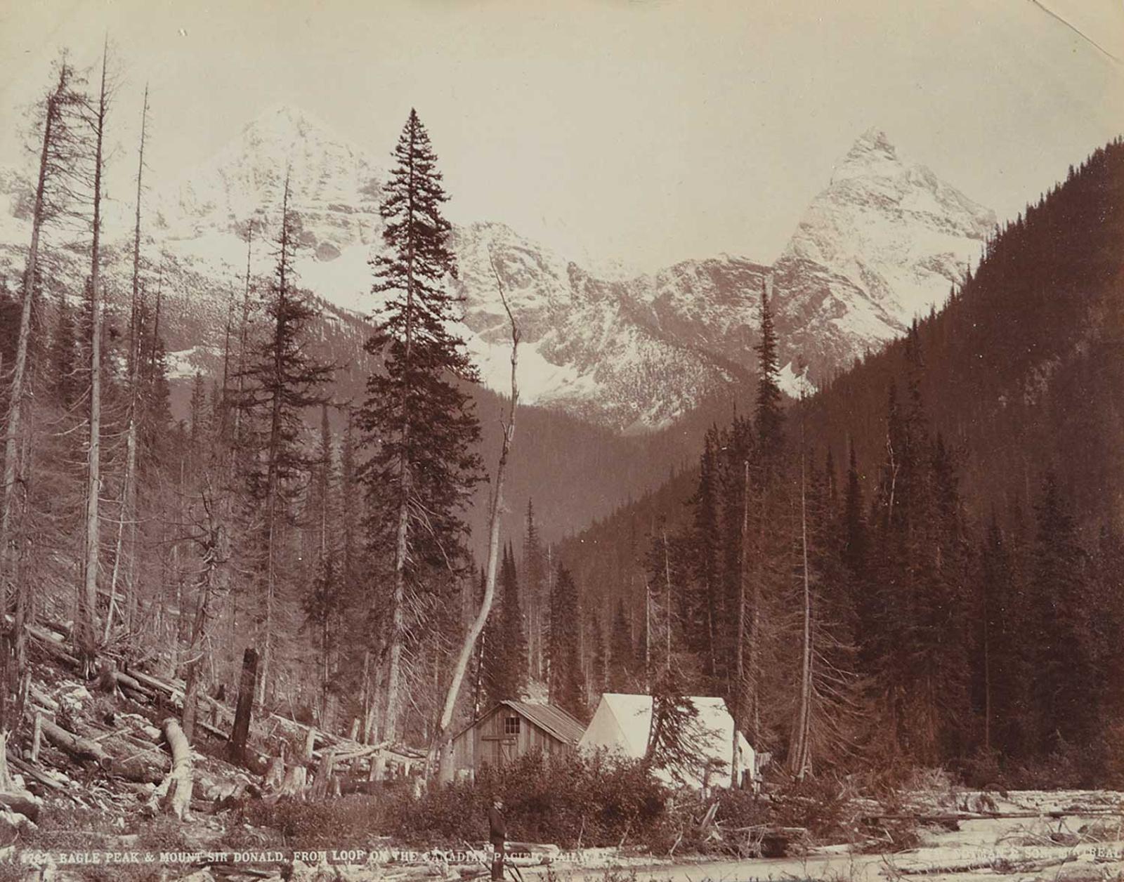 William Notman (1826-1891) - 1727 - Eagle Peak and Mount Sir Donald from Loop