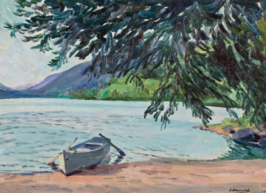 Alexandre Bercovitch (1893-1951) - Row Boat on a Sandy Shore