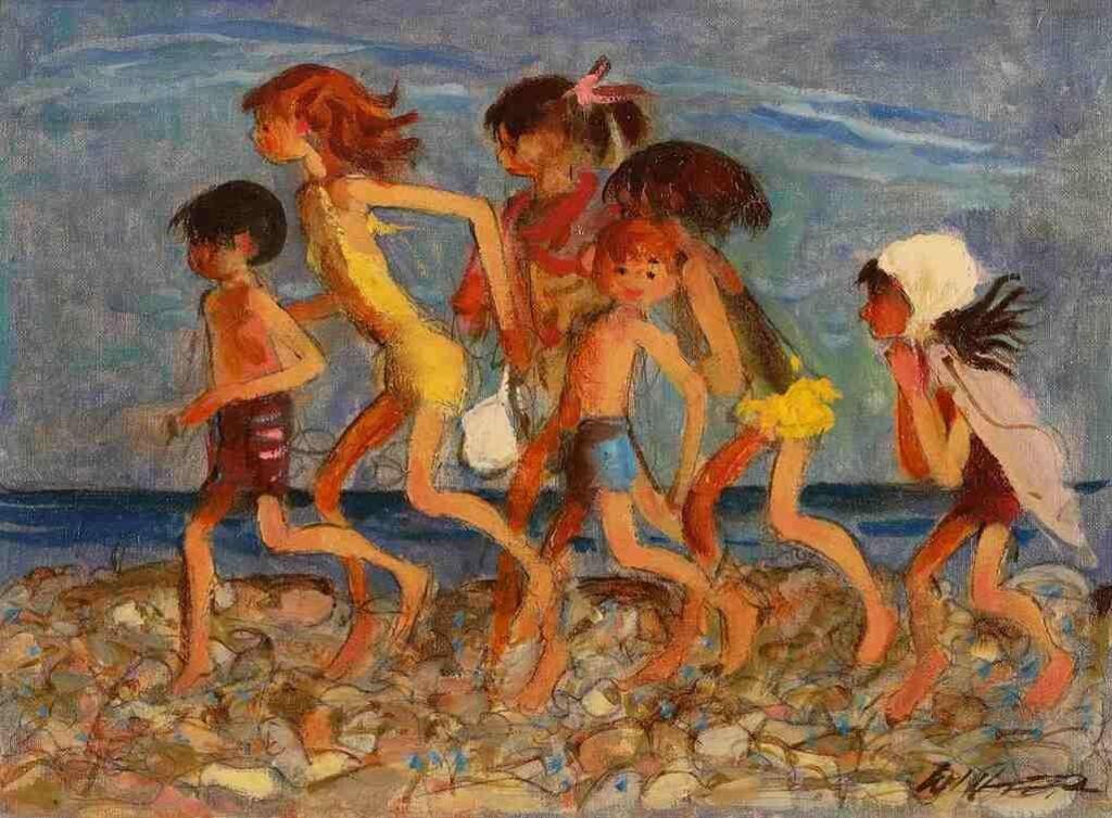 William Arthur Winter (1909-1996) - The Rocky Beach; Ca 1964