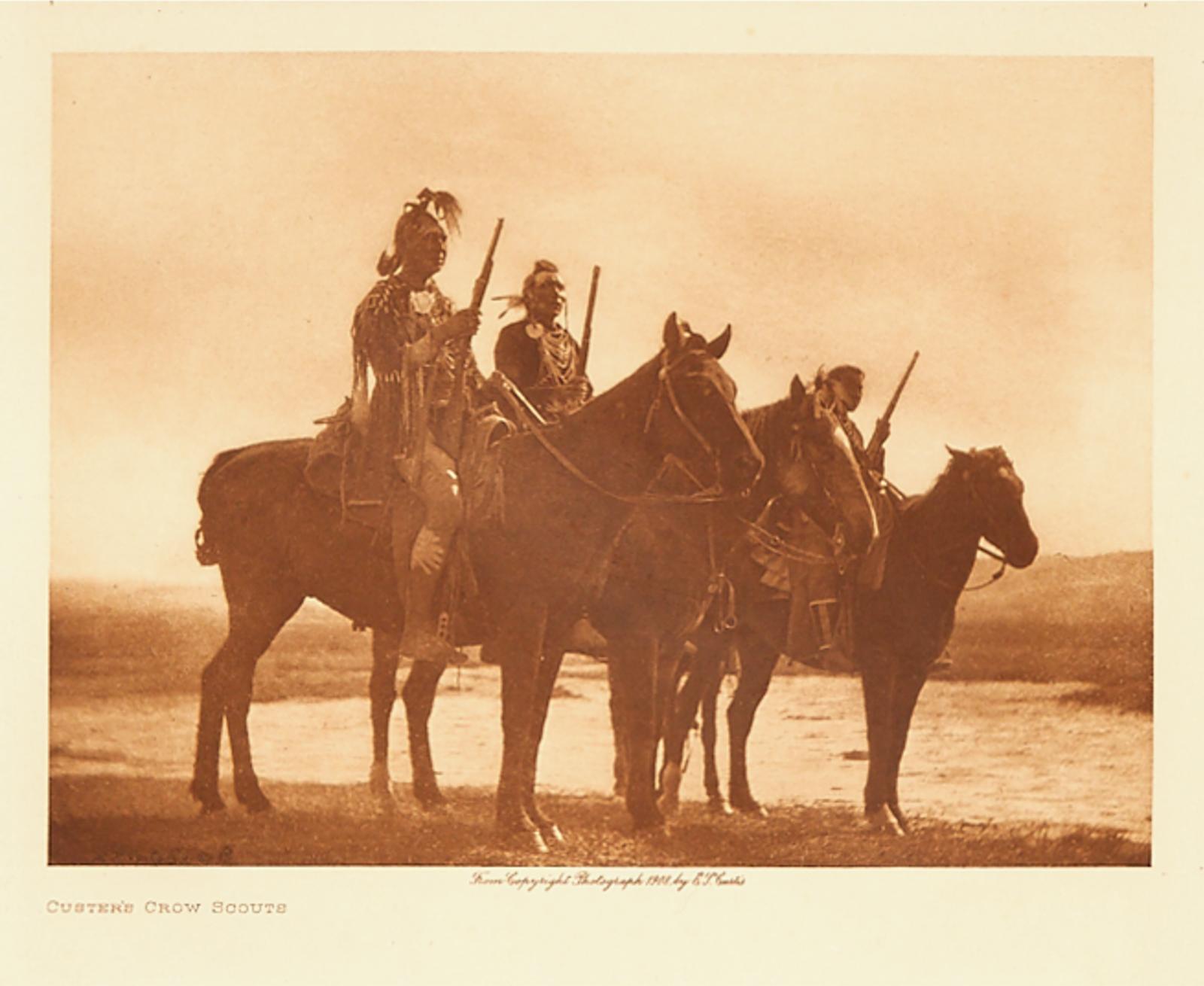 Edward Sherrif Curtis (1868-1952) - Custer's Crow Scouts, 1908