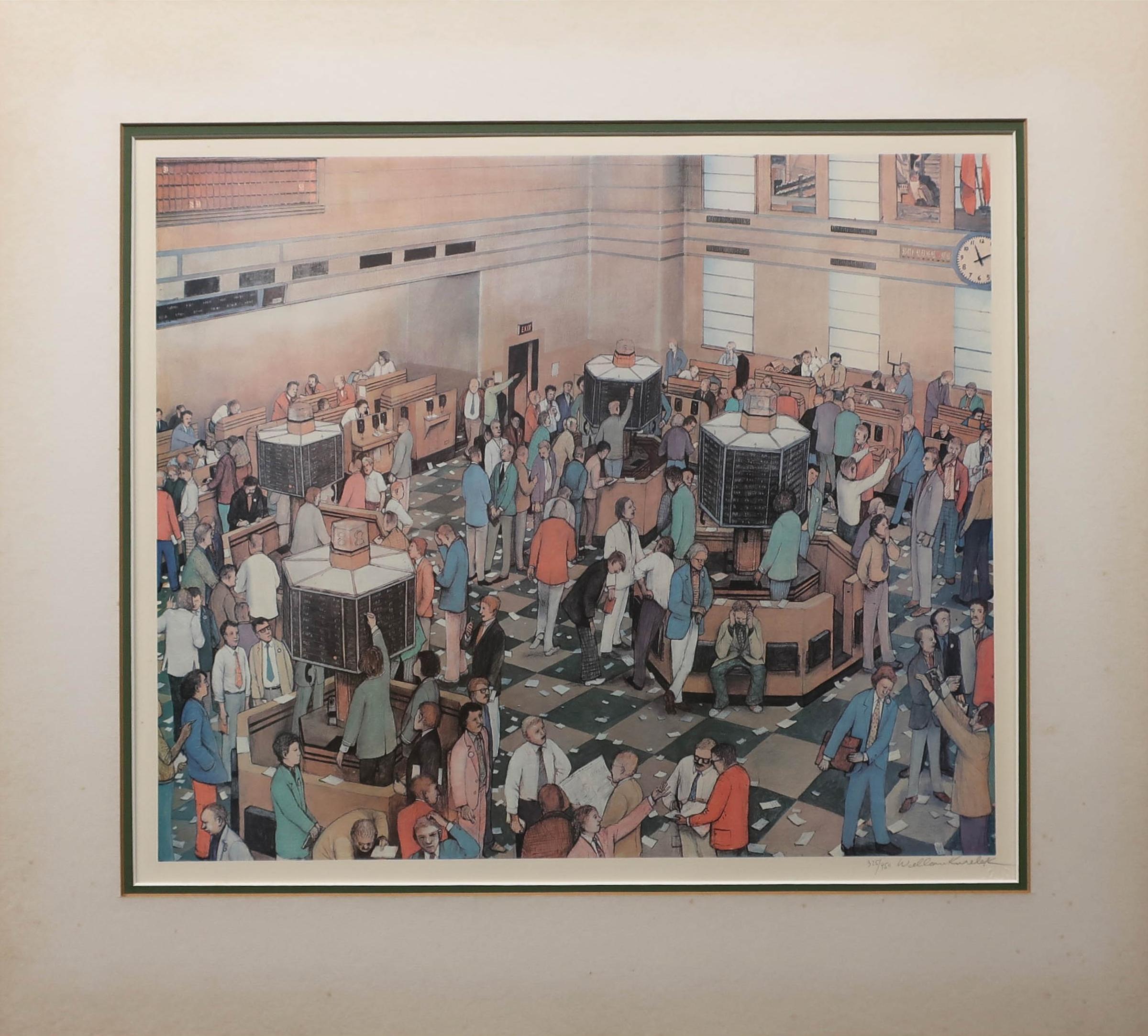 William Kurelek (1927-1977) - The Toronto Stock Exchange