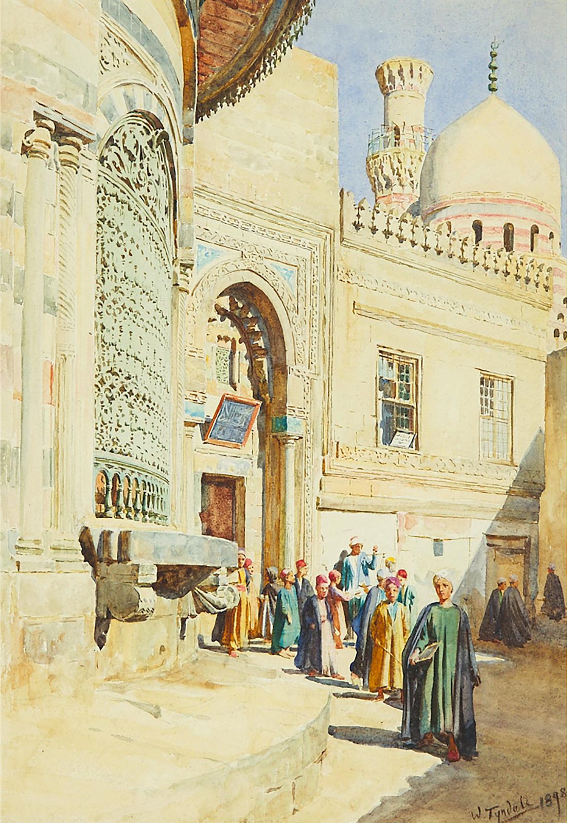 Walter Frederick Roofe Tyndale (1855-1943) - Crowd At The Mosque, 1898