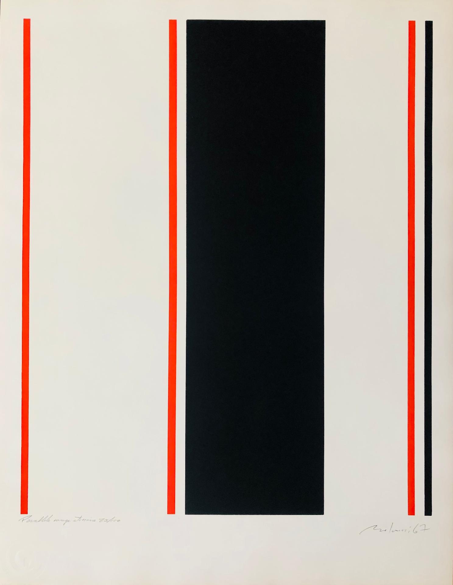 Guido Molinari (1933-2004) - Parallèle rouge et noire, 1967
