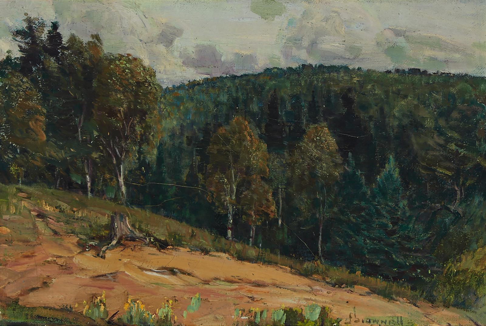 Peleg Franklin Frank Brownell (1857-1946) - Grey Hillside