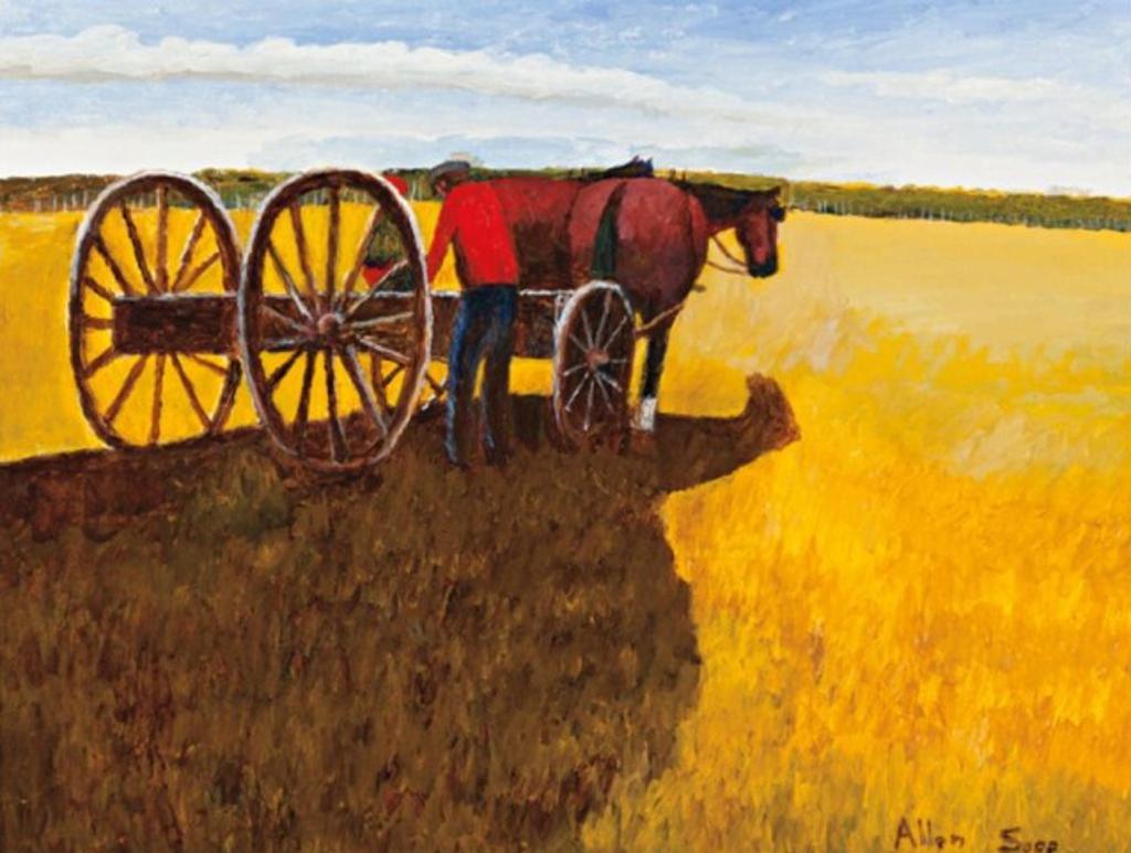 Allen Fredrick Sapp (1929-2015) - Adjusting the Wagon