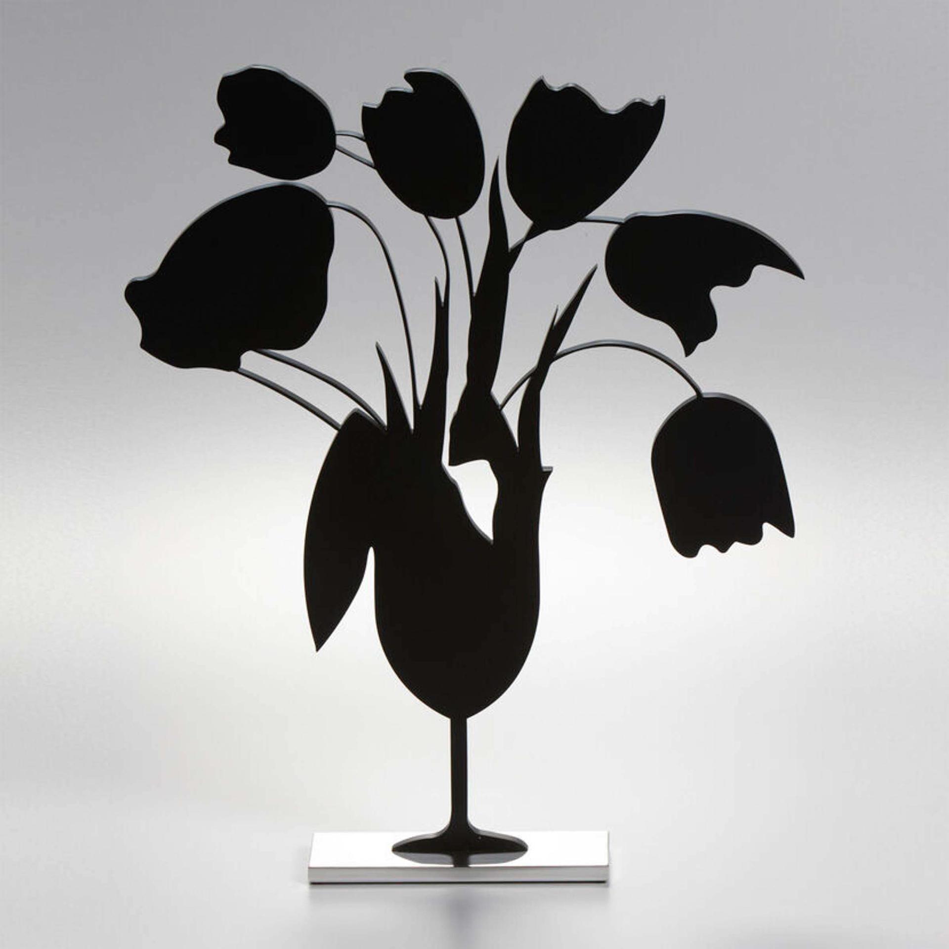 Donald Sultan (1951) - Black Tulips And Vase, 2014