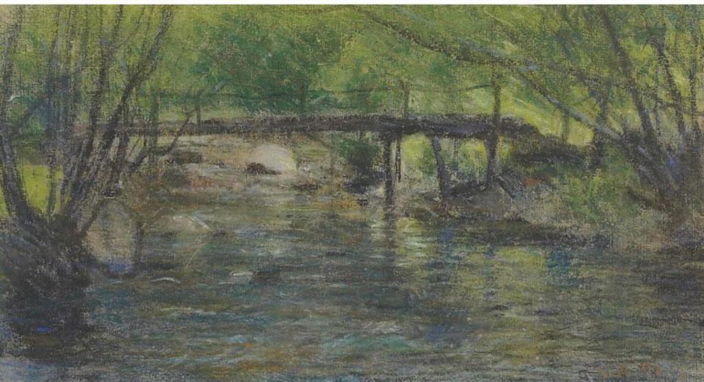 George Agnew Reid (1860-1947) - Rustic Bridge