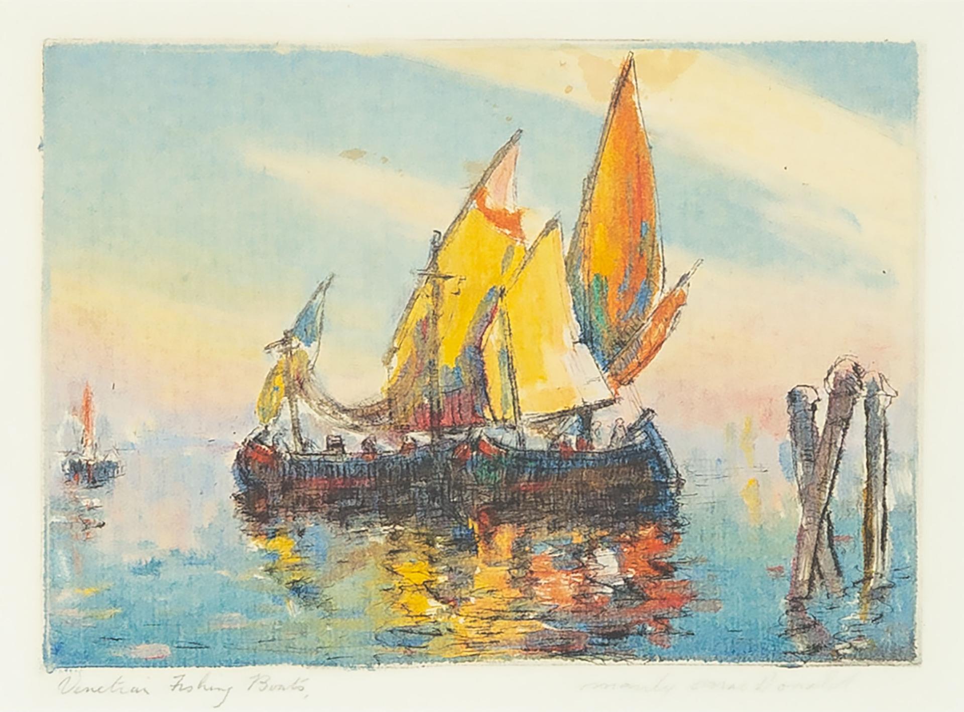 Manly Edward MacDonald (1889-1971) - Venetian Fishing Boats