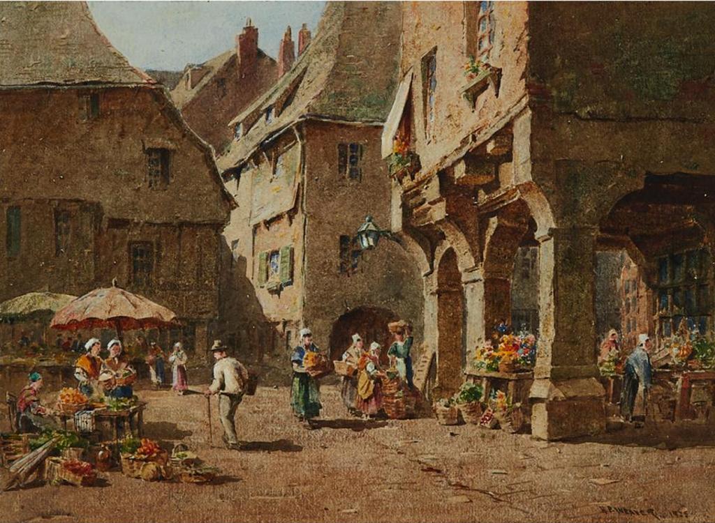 Herbert Parsons (1872-1945) - Market Scene, 1925
