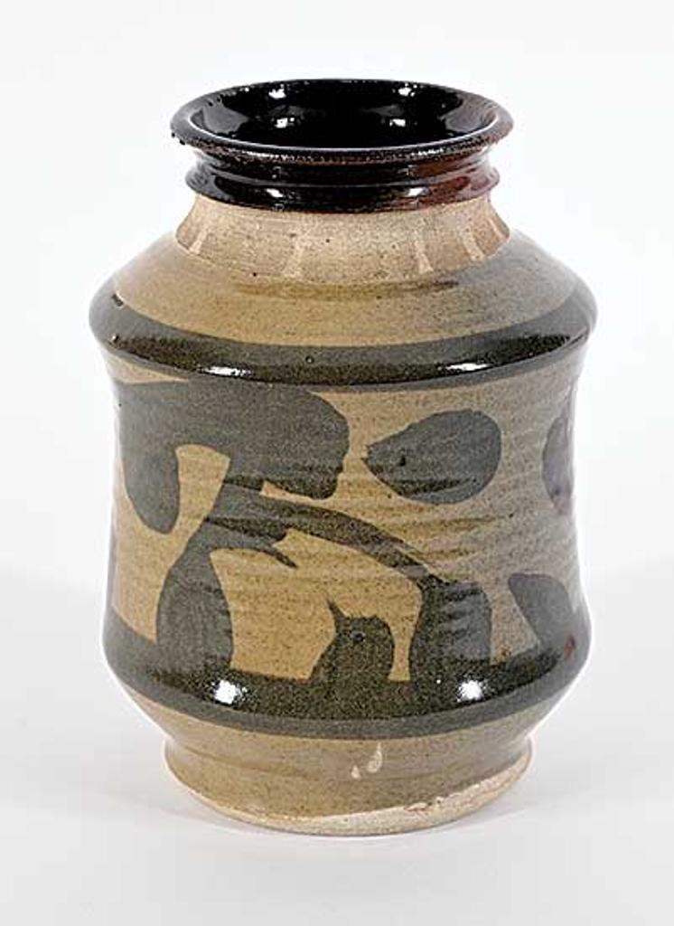 Walter (Drahanchuk) Drohan (1932-2007) - Untitled - Caligraphic Olive Vase