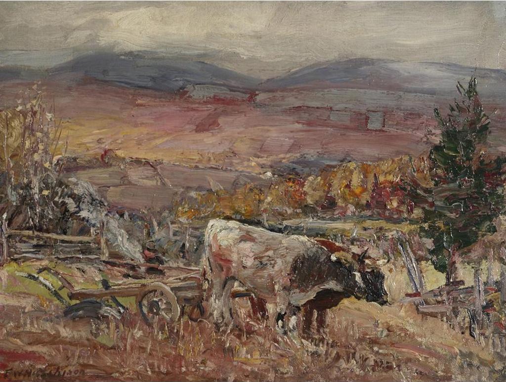Frederick William Hutchison (1871-1953) - Plowing, Baie St. Paul