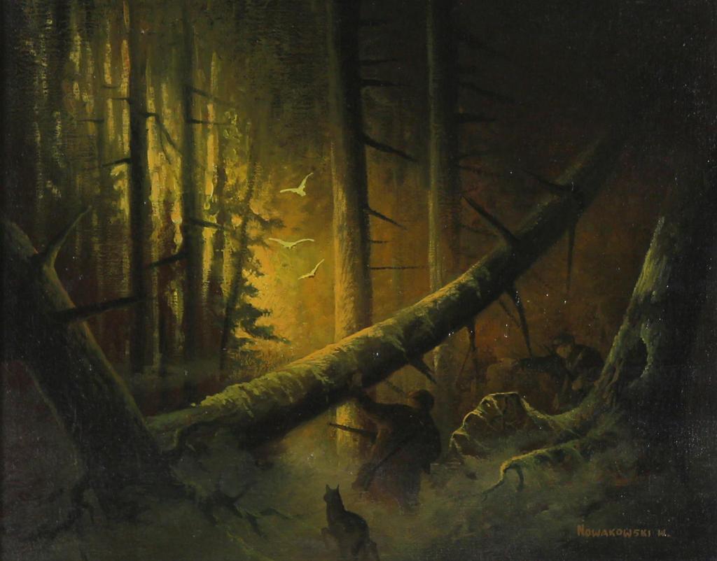 Wojciech (Voytek) Nowakowski (1959-2011) - Hunters At Dawn
