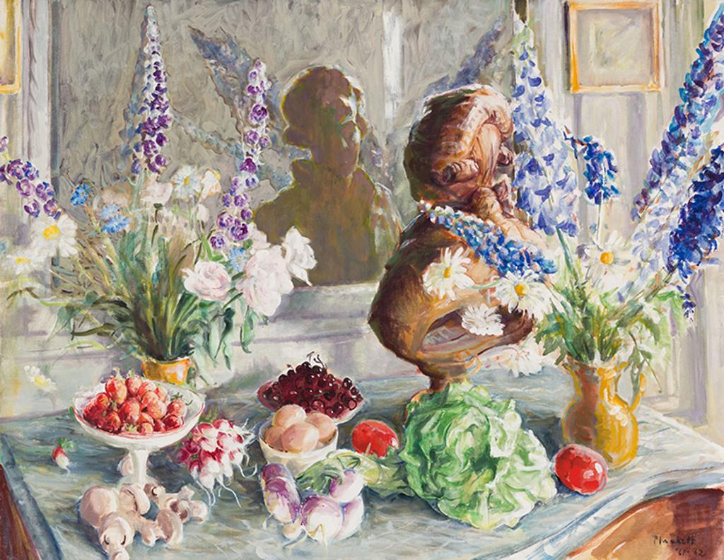 Joseph (Joe) Francis Plaskett (1918-2014) - Fruit, Flowers, Vegetables and a Bust