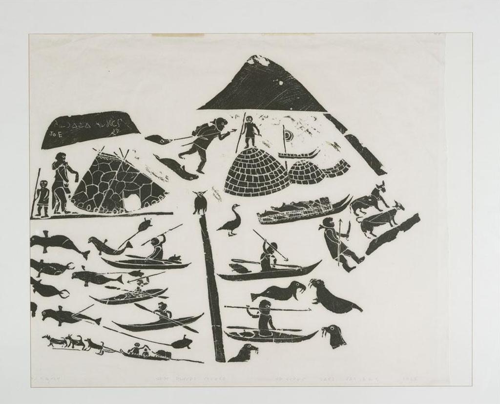 Joe Talirunili (1893-1976) - Unititled (Inuit Activities)