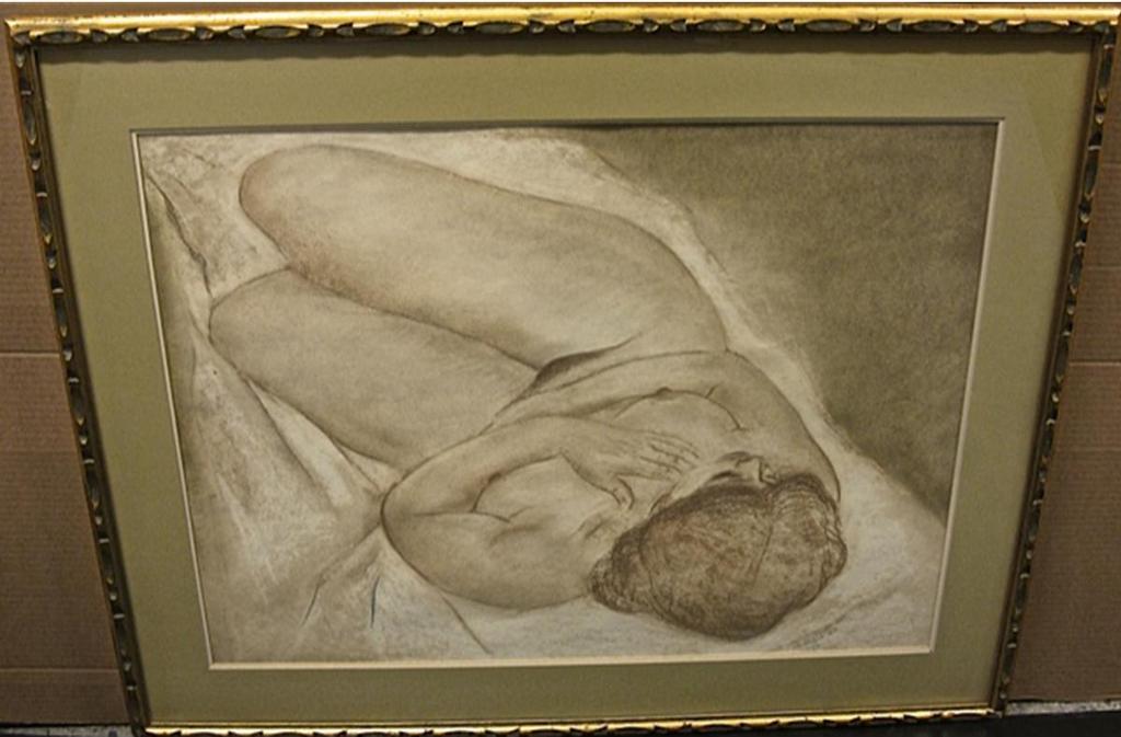 Louis Muhlstock (1904-2001) - Reclining Female Nude