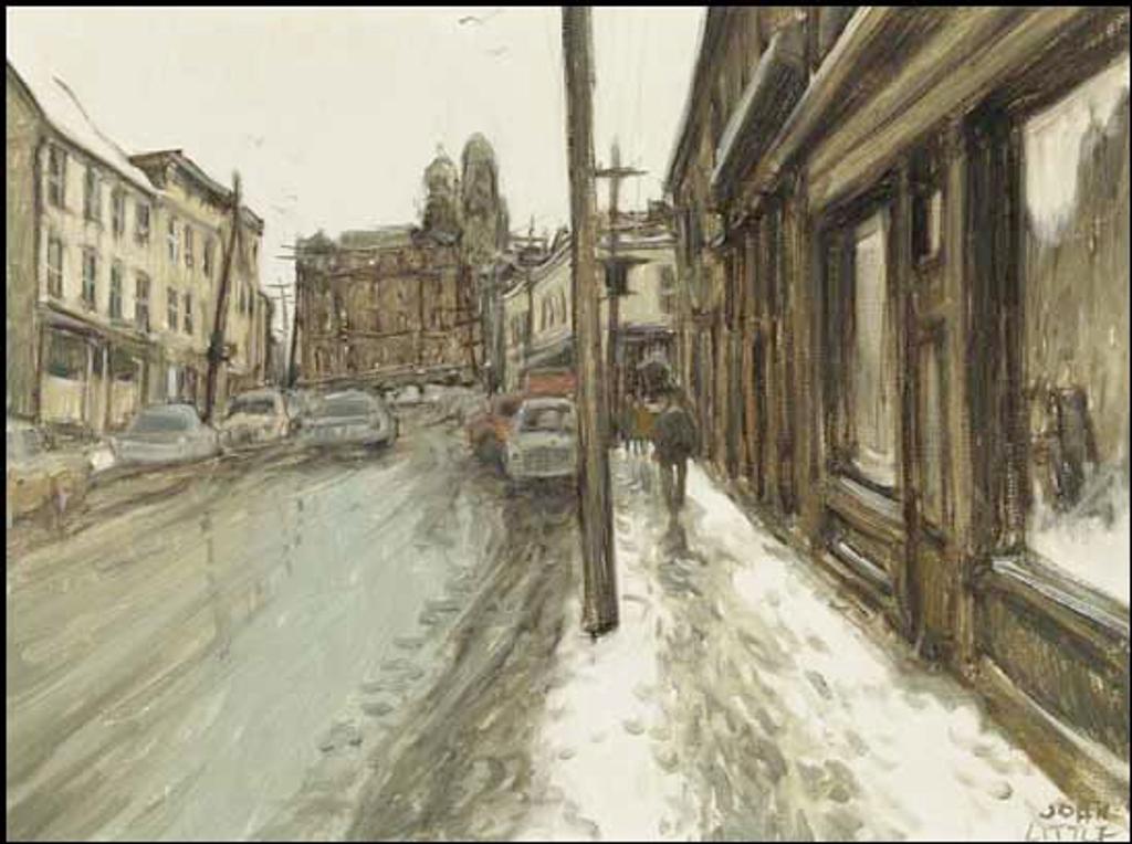 John Geoffrey Caruthers Little (1928-1984) - Water Street, Halifax, in Bygone Days