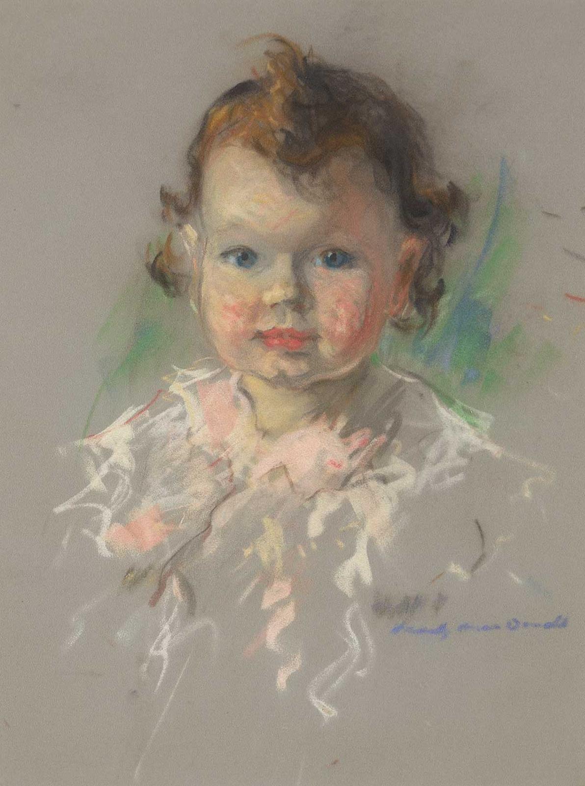 Manly Edward MacDonald (1889-1971) - Portrait of a Young Girl