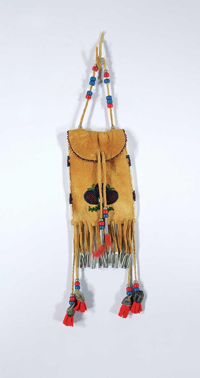 First Nations Basket School - Strike a Light Bag with Beading and Tassels