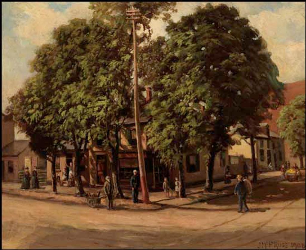 John Macpherson Ross (1850-1924) - A Toronto Street Corner, 1908
