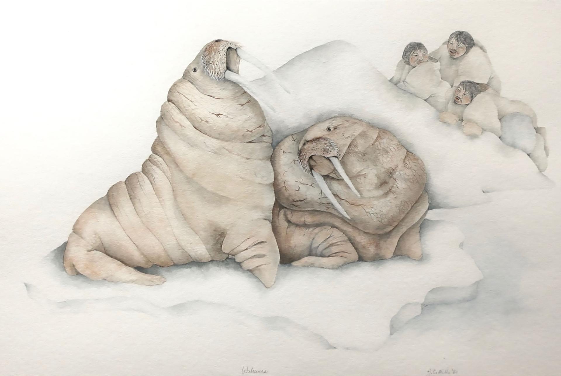 Judith Christine Mills (1956) - Walruses