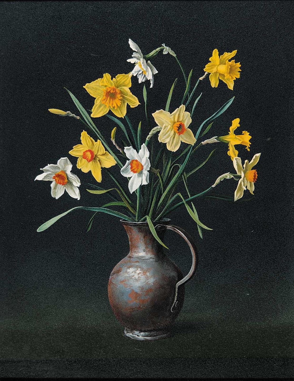 Francis Dennis Ramsay - Copper Pot and Spring Flowers