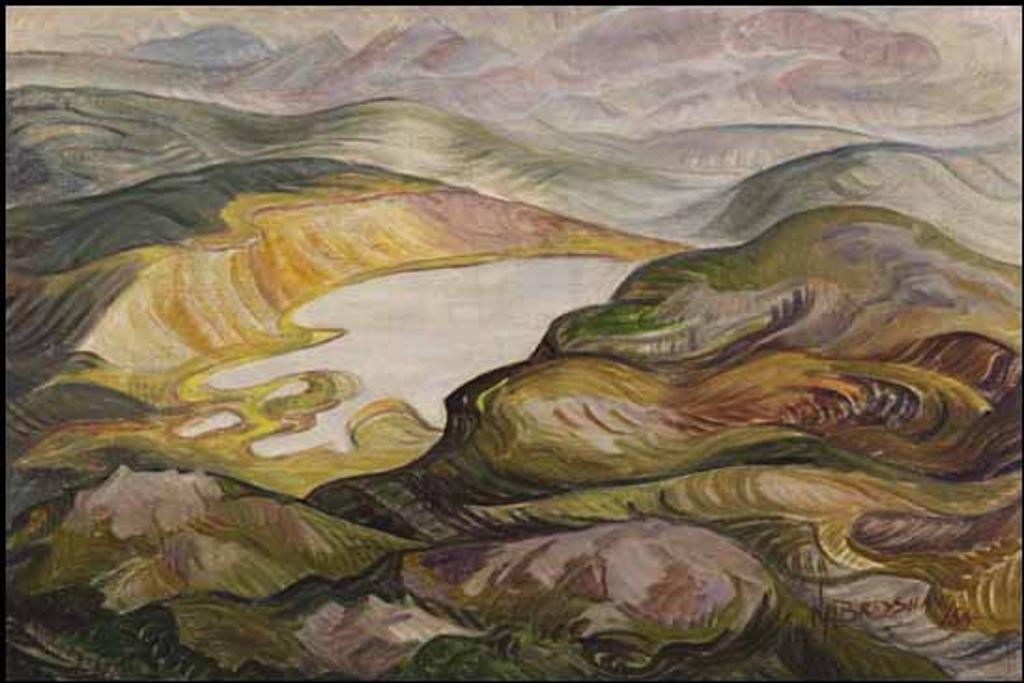 Nell Marion Bradshaw (1904-1997) - Landscape / Floral Scene (verso)